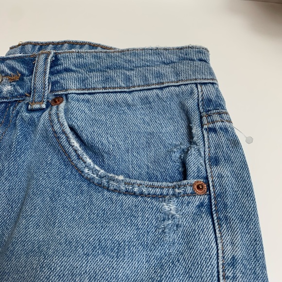 TopShop Light Blue Jean Bermuda Shorts - Picture 9 of 9